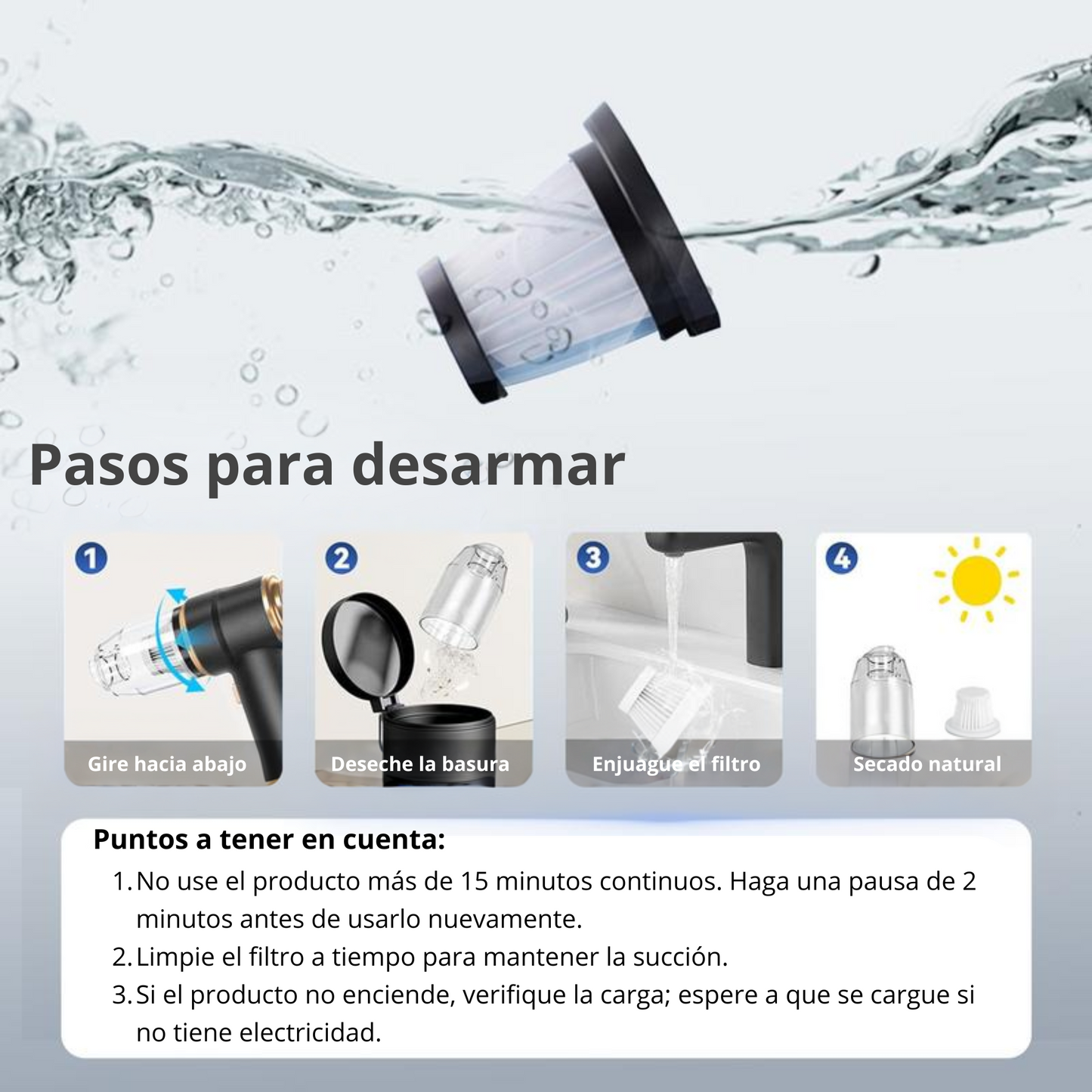TurboVac Pro – Aspiradora Inalámbrica de Mano